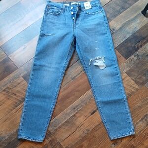 Levi's Classic Blue Denim Button-up Jeans